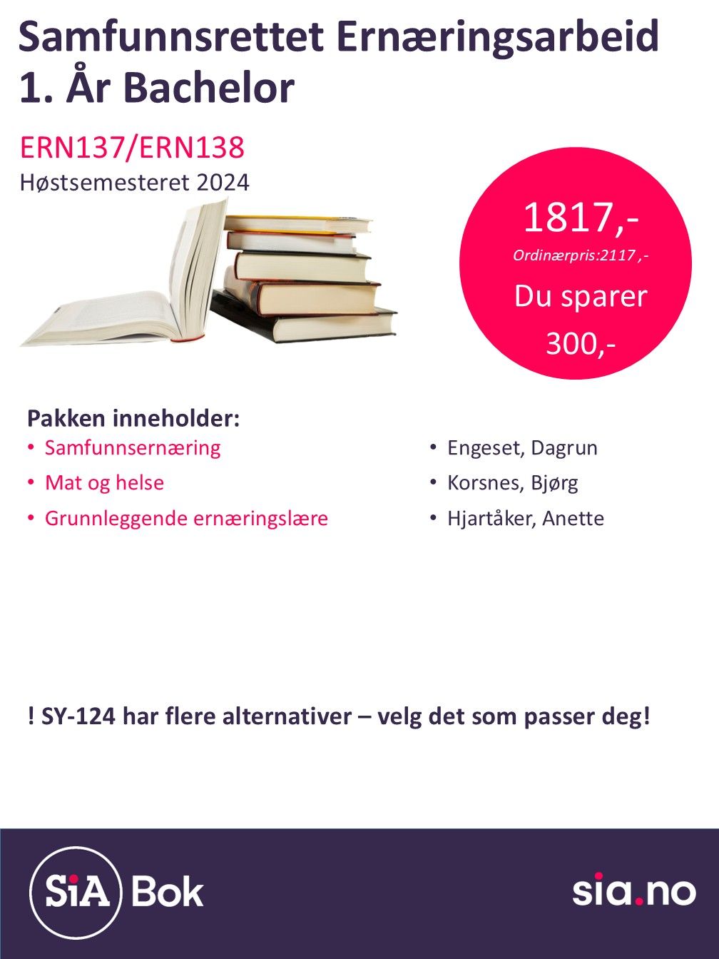 Samfunnsrettet ernæringsarbeid 1.År bachelor