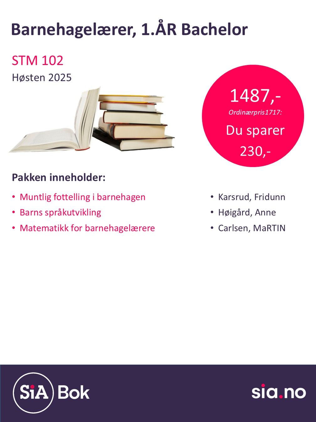 STM102, 1.År bachelor