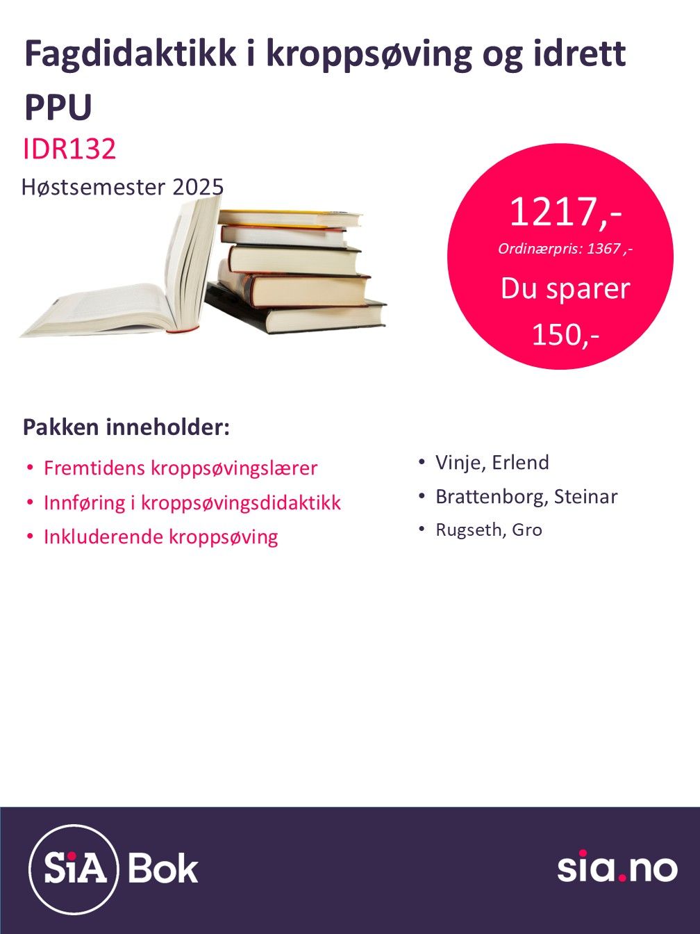 Fagdidaktikkk i kroppsøving og idrett - IDR132