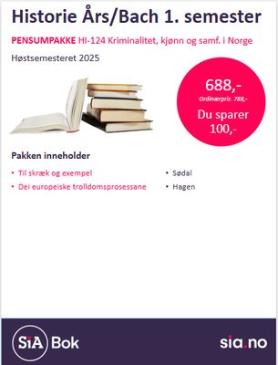 Hi-124 Historie Årsst. og Bach. valgemne 1. semester