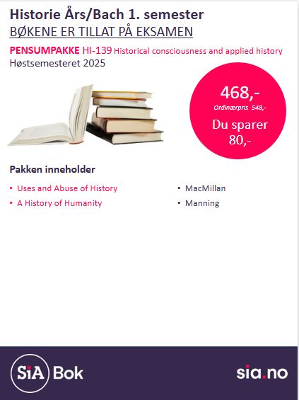 HI-139 Historie Årsst. og Bach. valgemne 1. semester