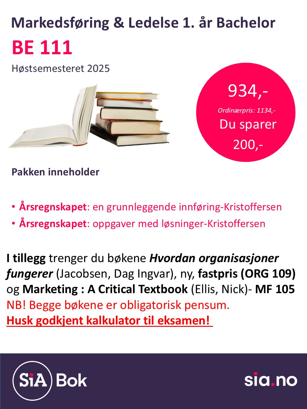 Markedsføring og Ledelse, 1 år, Bachelor