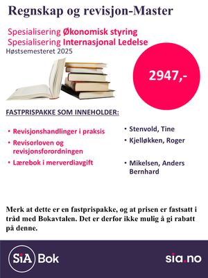 Regnskap og Revisjon, 1 semester, Master, pakke 2 av 2, fastpris