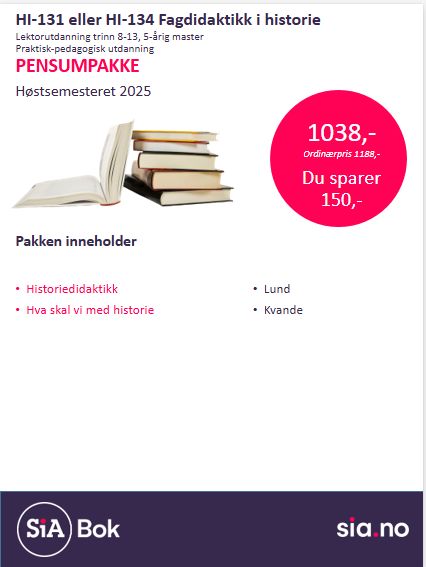 HI-131 eller HI-134 Fagdidaktikk i historie