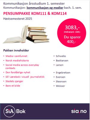 KOM111 og KOM114 Kommunikasjon Årsst. 1. semester