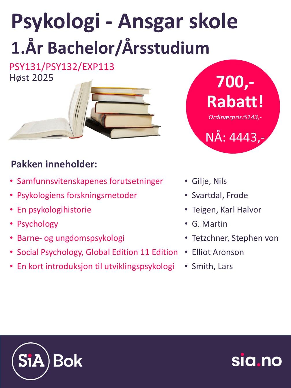 Psykologi 1.År bachelor