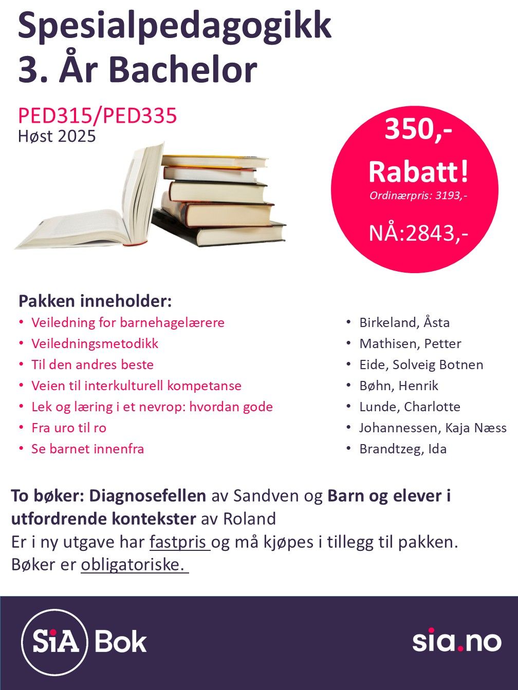 Spesialpedagogikk 3.År, bachelor