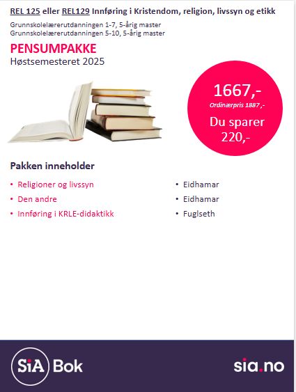 REL125 eller REL125 Innføring i kristendom, religion, livssyn og etikk 1