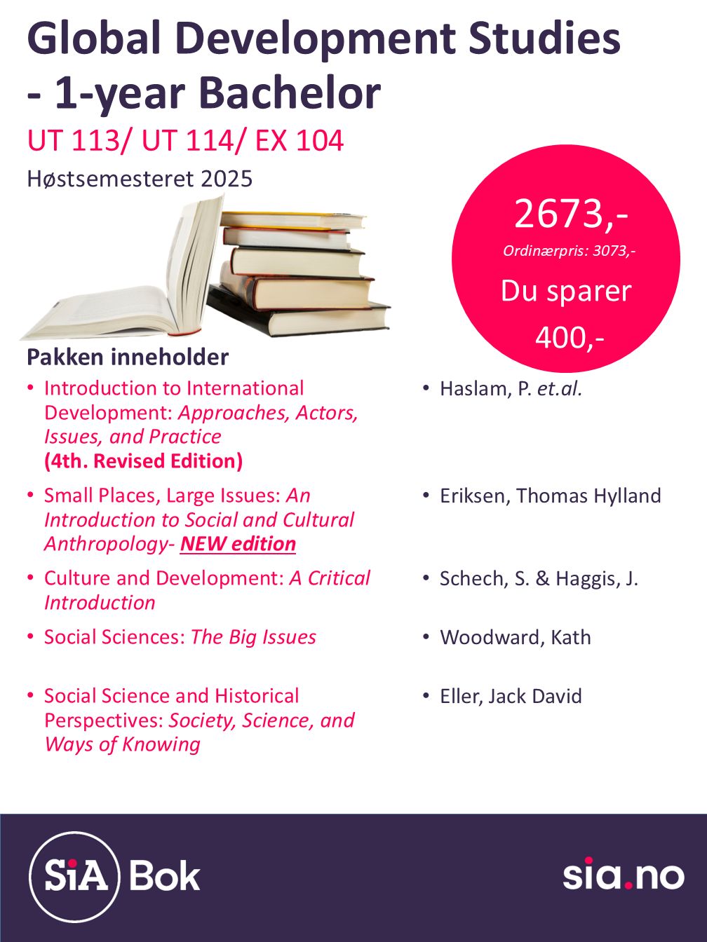 Global Development Studies, 1st semester, Bachelor