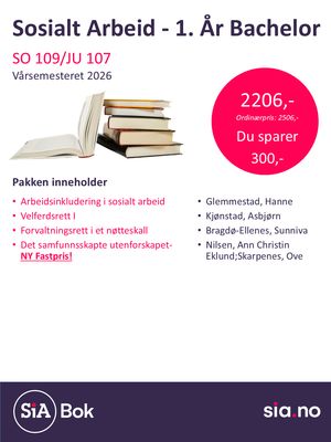 Sosialt Arbeid, Bachelor,1 år (2 semester)