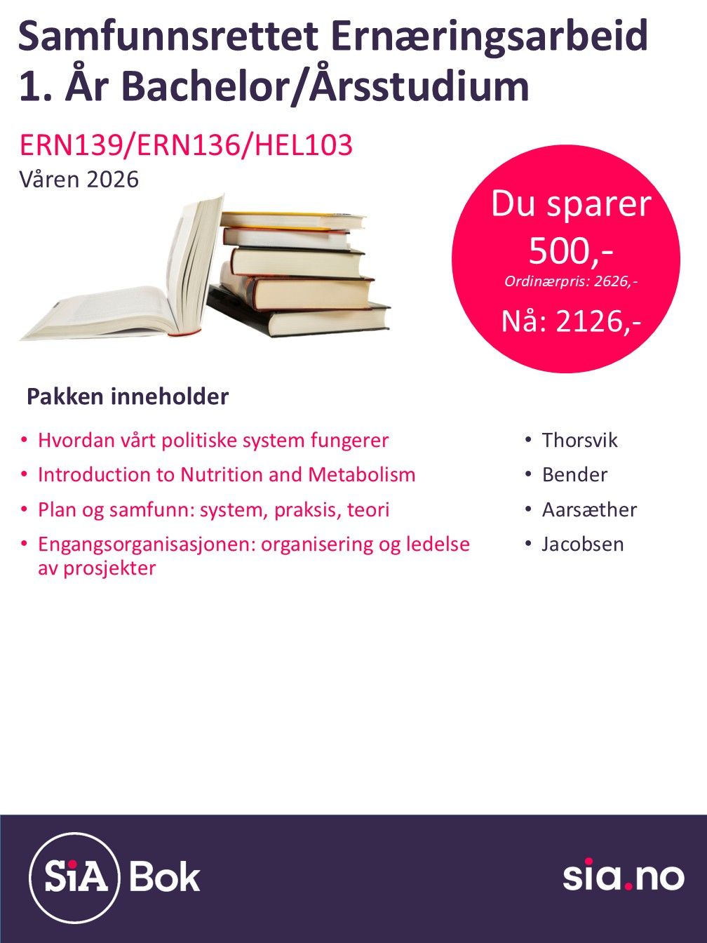 Samfunnsrettet Ernæringsarbeid Årsstudium