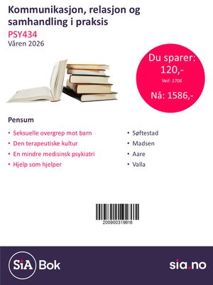 PSY434-Kommunikasjon, relasjon og samhandling i praksis