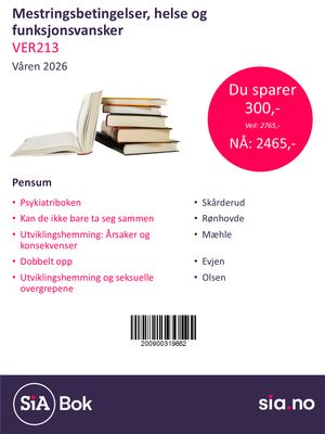 VER213-Mestringsbetingelser, helse og funksjonsvansker