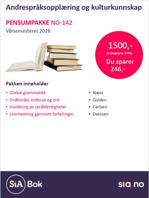 NO-142 Andrespråksopplæring og kulturkunnskap