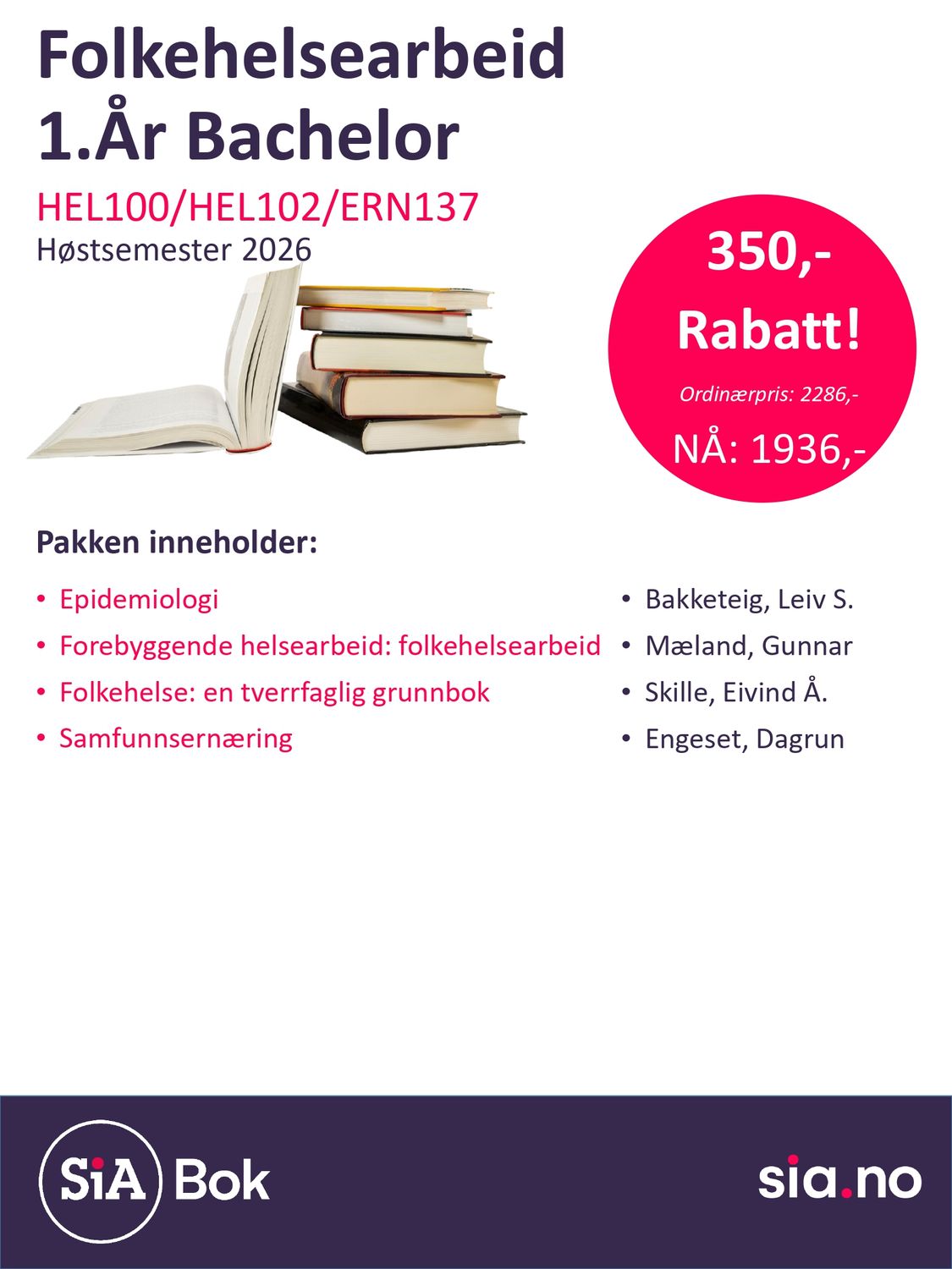 Folkehelsearbeid 1.år (1 semester)