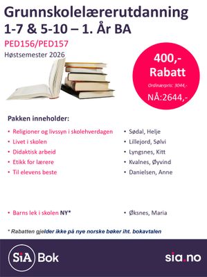 PED156/157 Grunnskolelærerutdanning 1.ÅR 1-7 og 5-10