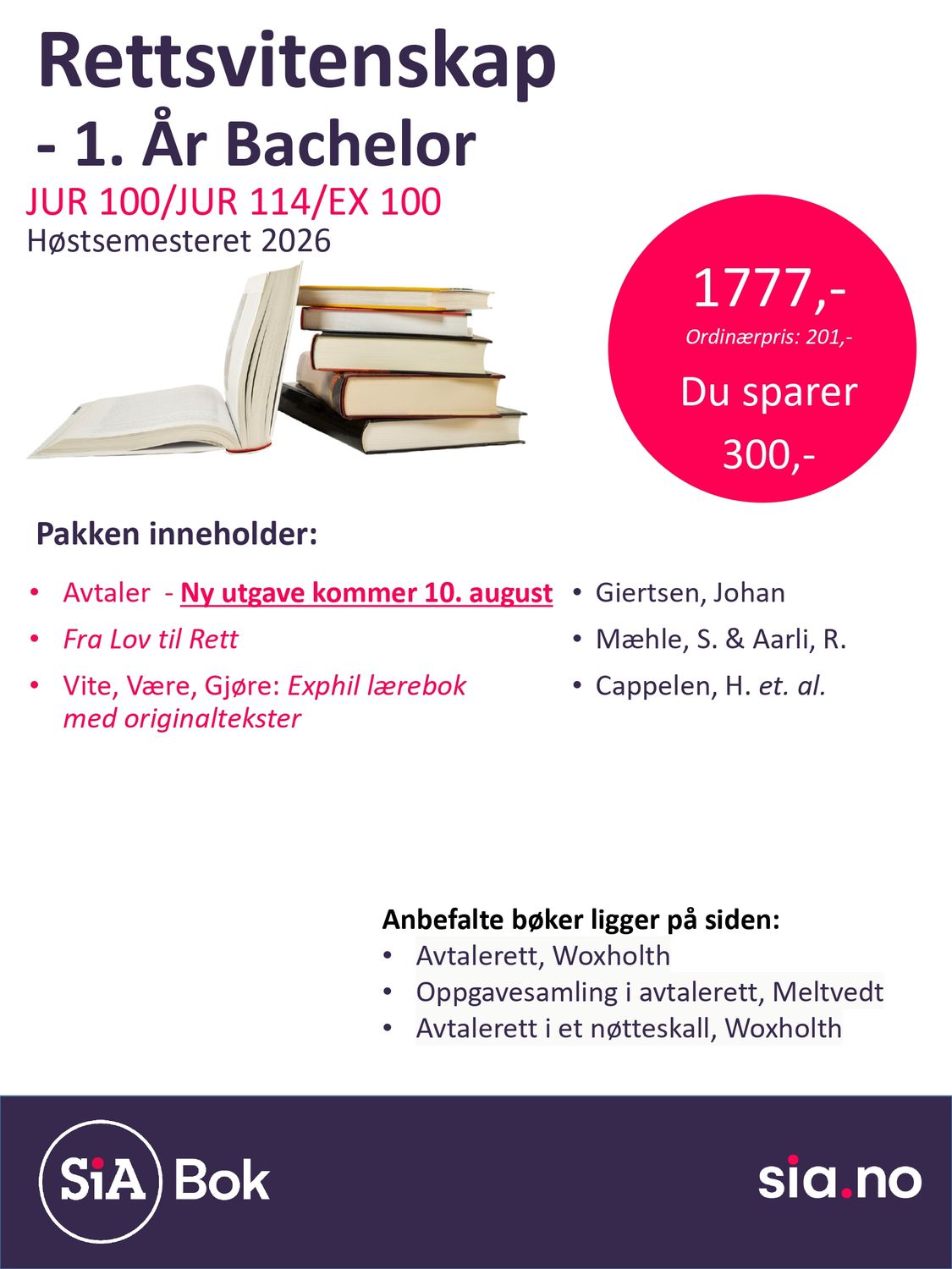 Rettsvitenskap 1.år