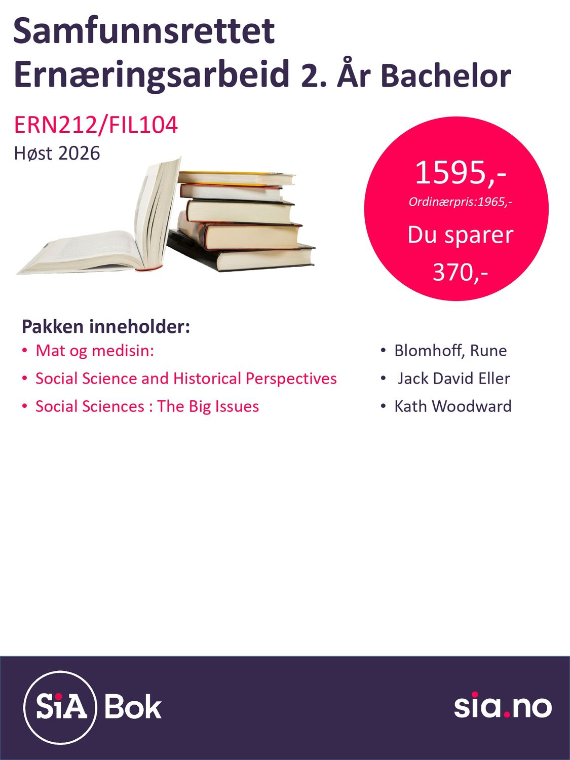Samfunnsrettet ernæringsarbeid 2.år (3 semester)