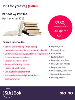 PED341 og PED342 PPU for yrkesfag (heltid)