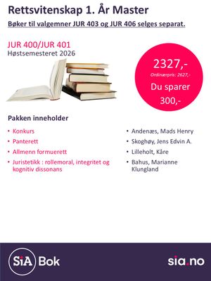 Rettsvitenskap 1.år master