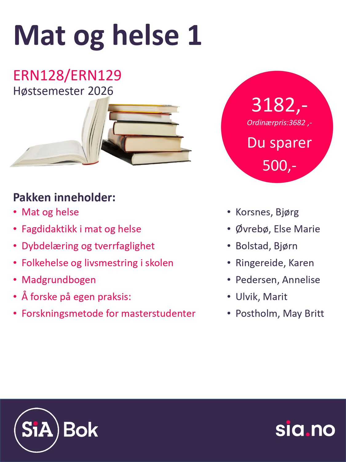 Mat og Helse ERN128/ERN129