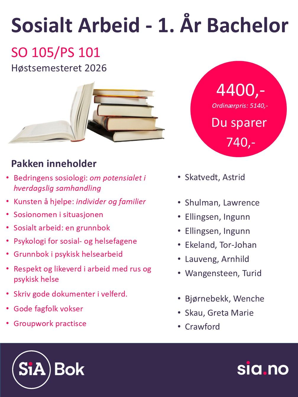 Sosialt Arbeid 1.År (1.semester)