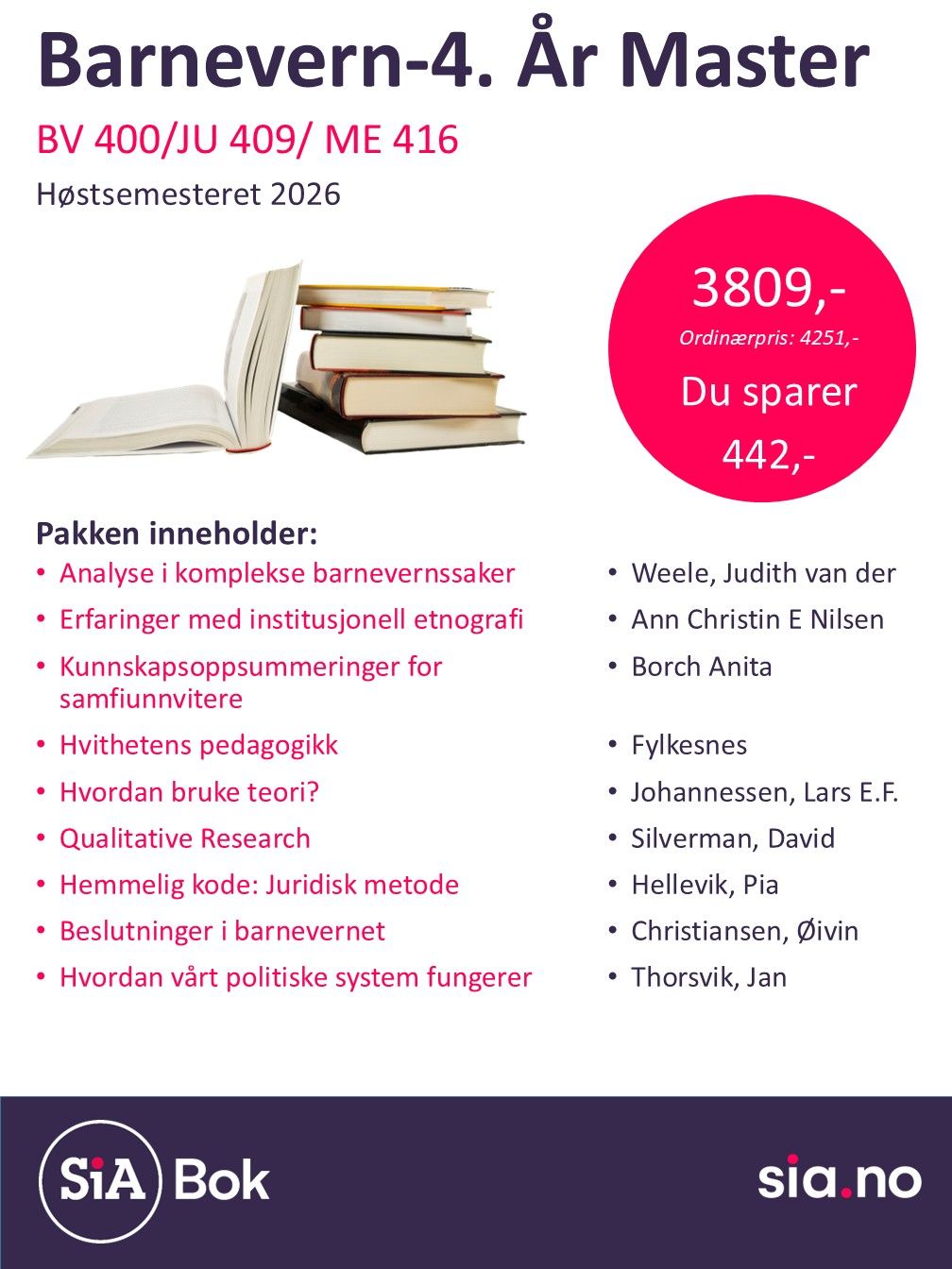 Barnevern 4.År master (7.semester)