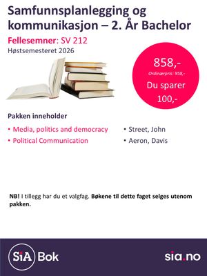 Samfunnsplanlegging og kommunikasjon 2.år bachelor (3.semester)
