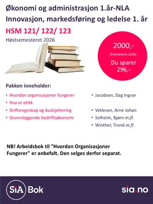 Økonomi og administrasjon 1.år NLA