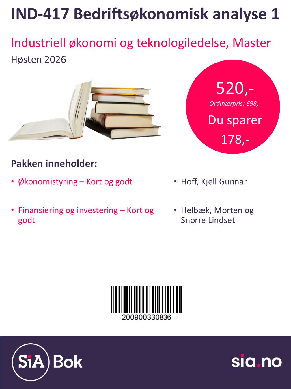 IND 417 - Industriell økonomi og teknologiledelse