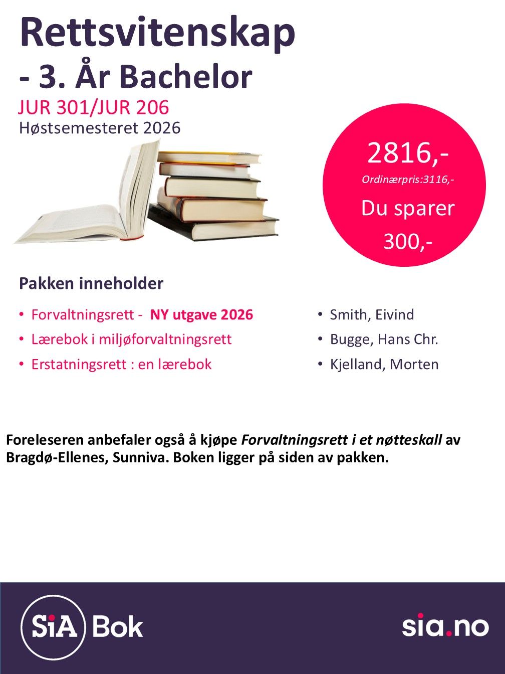 Rettsvitenskap 3.År (5.semester)