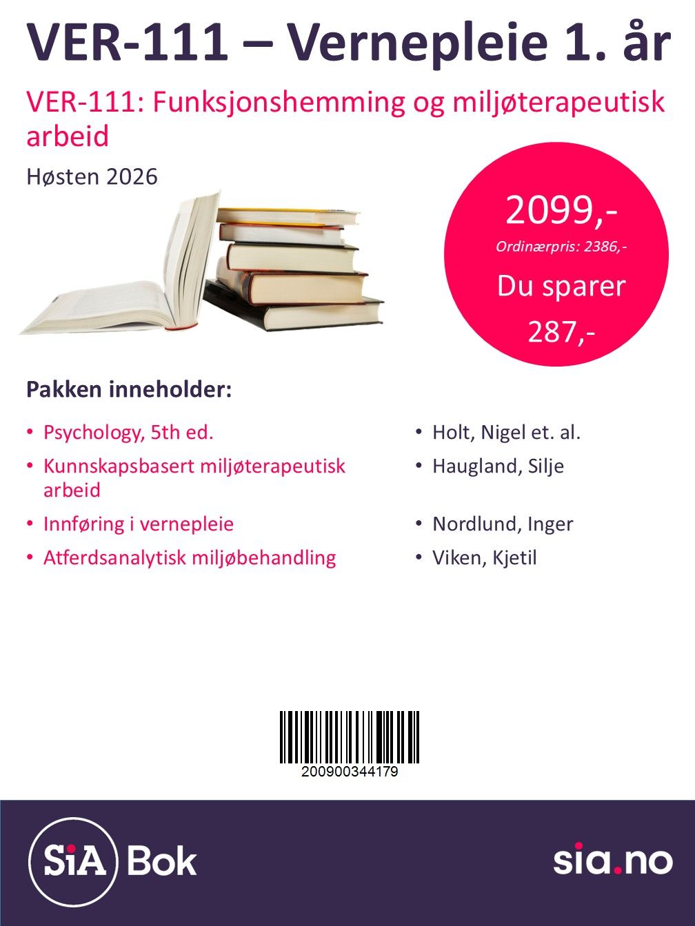VER-111 - Vernepleie 1. år