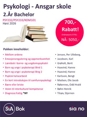 Psykologi 2.år bachelor (3.semester)