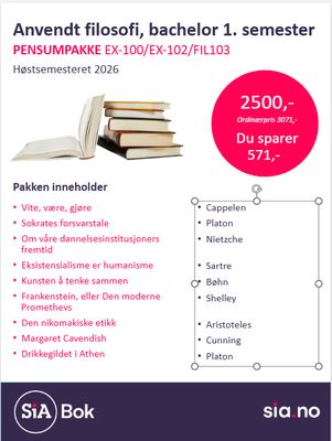 Anvendt filosofi Bachelor, 1. semester