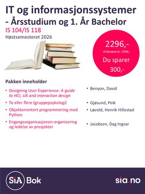 IT og informasjonssystemer Årsstudium eller 1.År bachelor (1.semester)