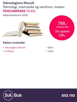 FIL401 Teknologiens filosofi