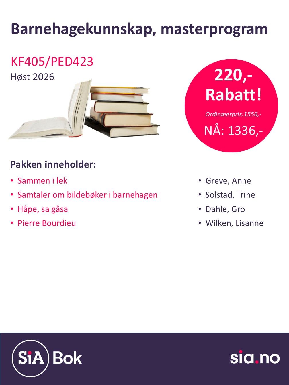 Barnehagekunnskap, master