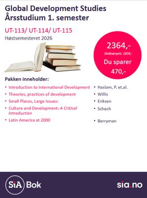 UT-113, UT-114 og UT-115 Globale utviklingsstudier, Års. 1. semester