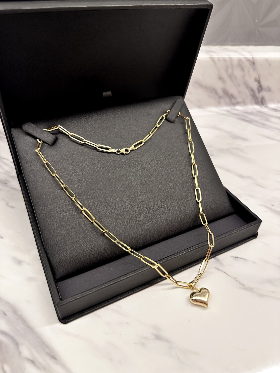 Cadena Clips y dije de  Oro 10k