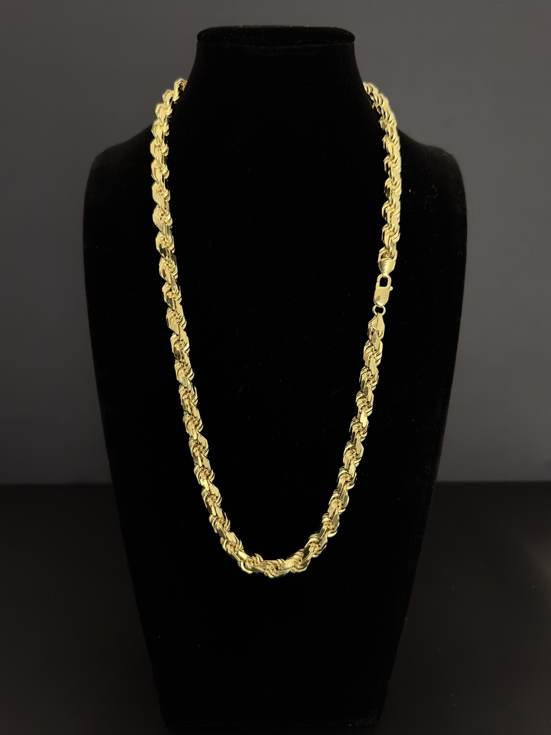 Cadena Lazo / Cordón de Plata italiana 925 con baño de oro 14k