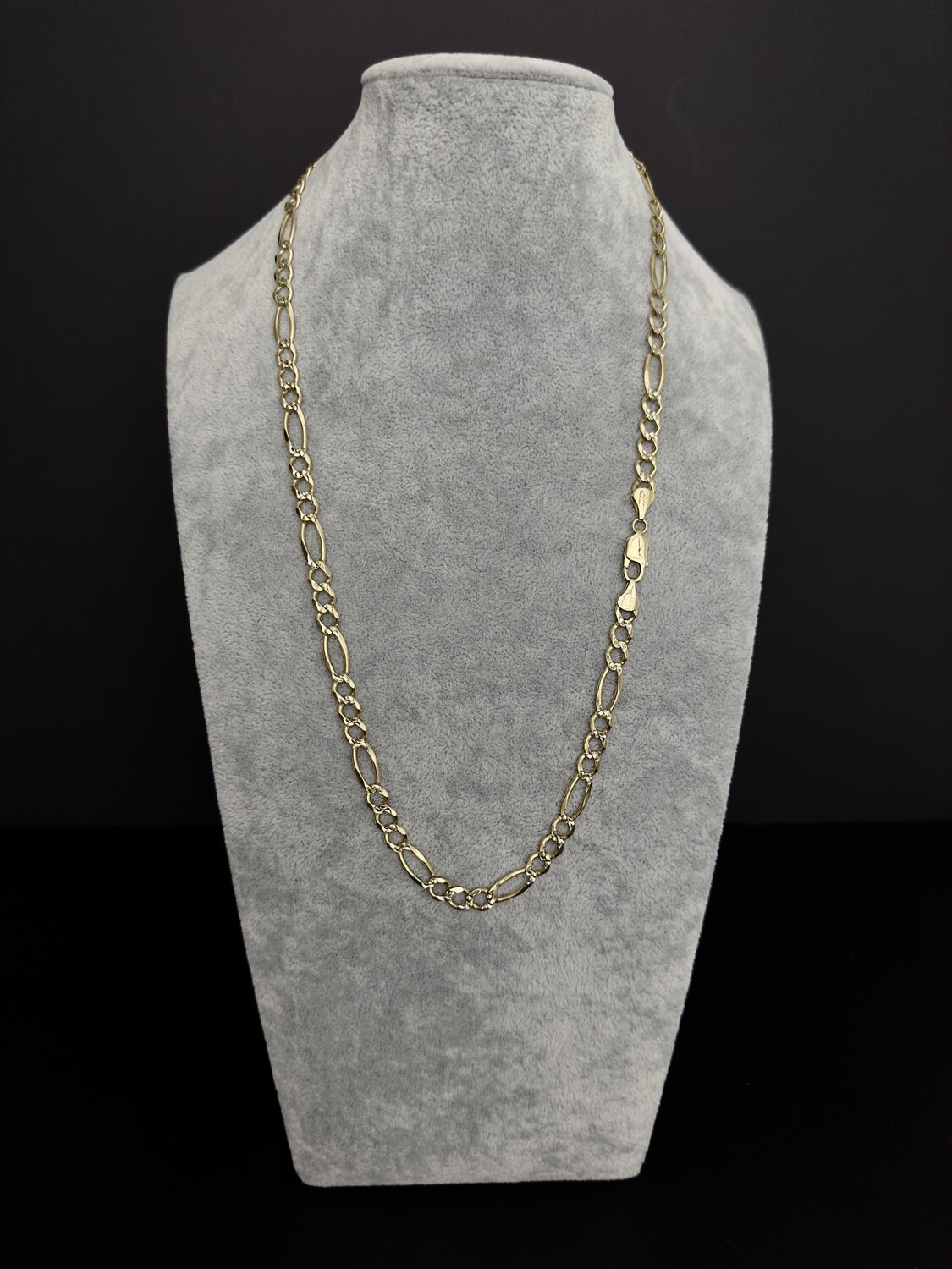 Cadena Cartier / Figaro de  Oro 14k