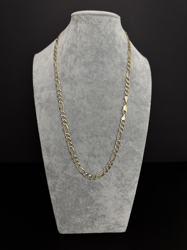 Cadena Cartier / Figaro de  Oro 14k