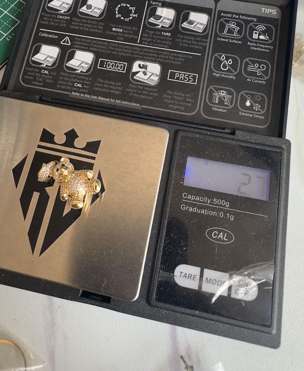 Osos Diamantado Oro 10k