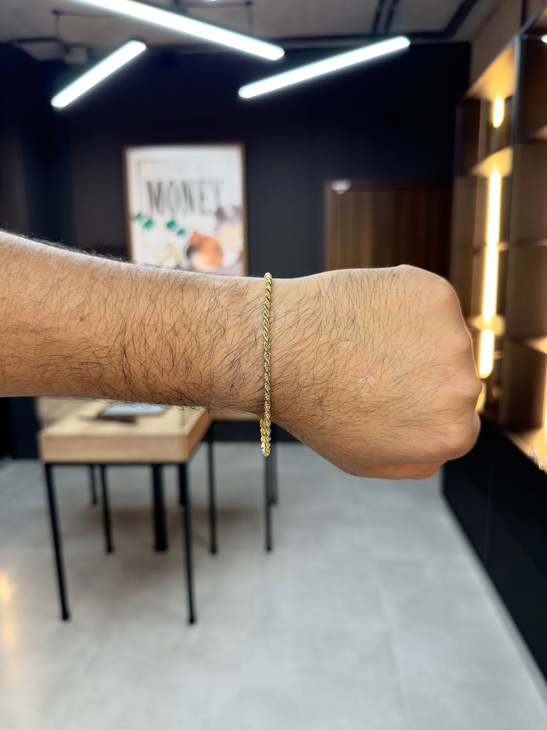 Pulso Lazo de Plata italiana 925 con Baño de Oro