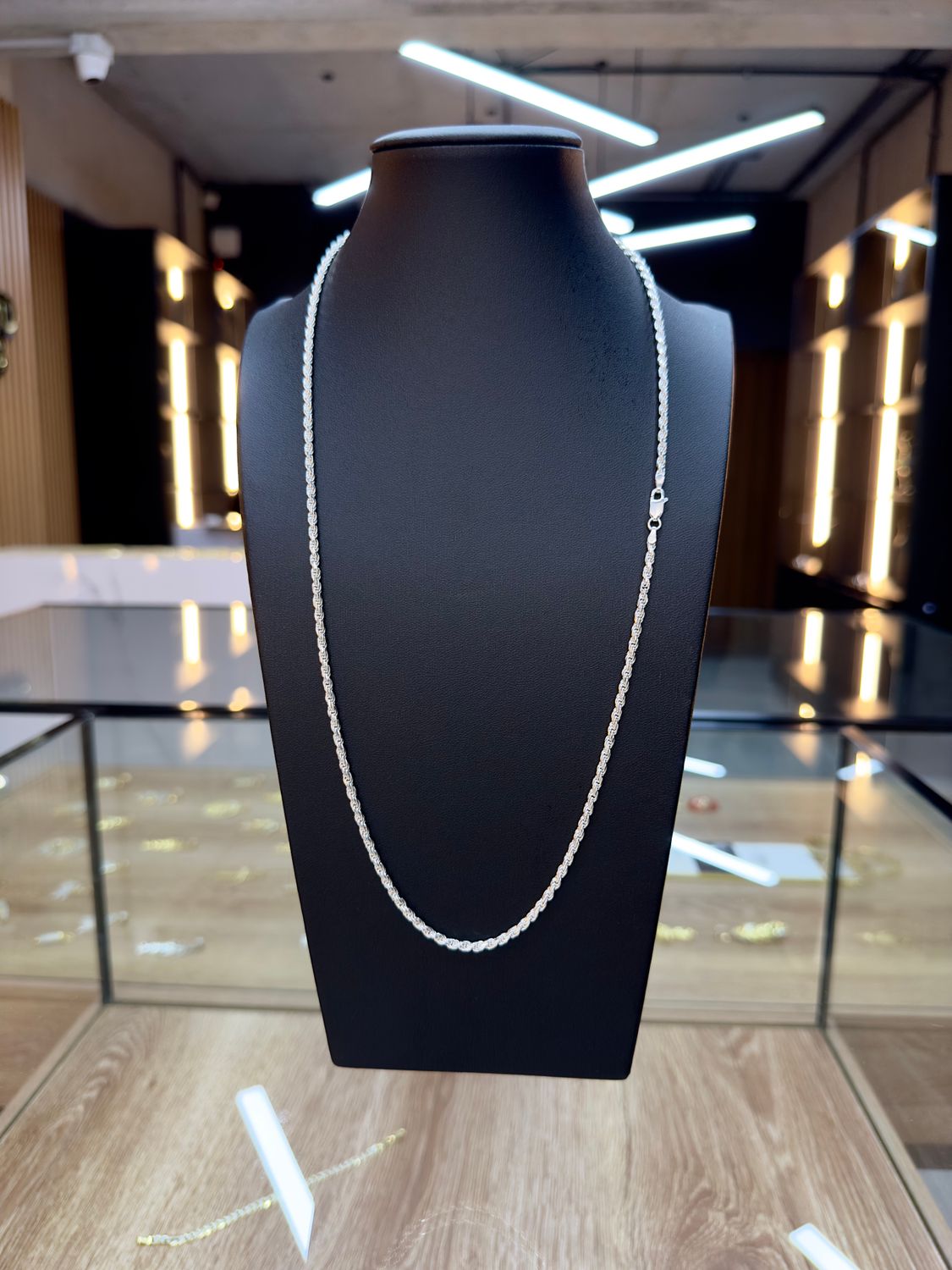 Cadena Lazo / Cordón de Plata italiana 925