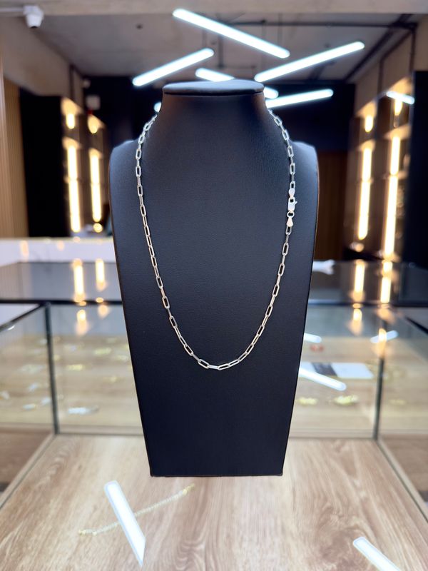 Cadena Clip de Plata italiana 925 Ideal para Dama