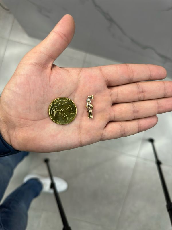 Dije de San Judas Tadeo en Oro Italiano 10k – 2.8cm de Alto