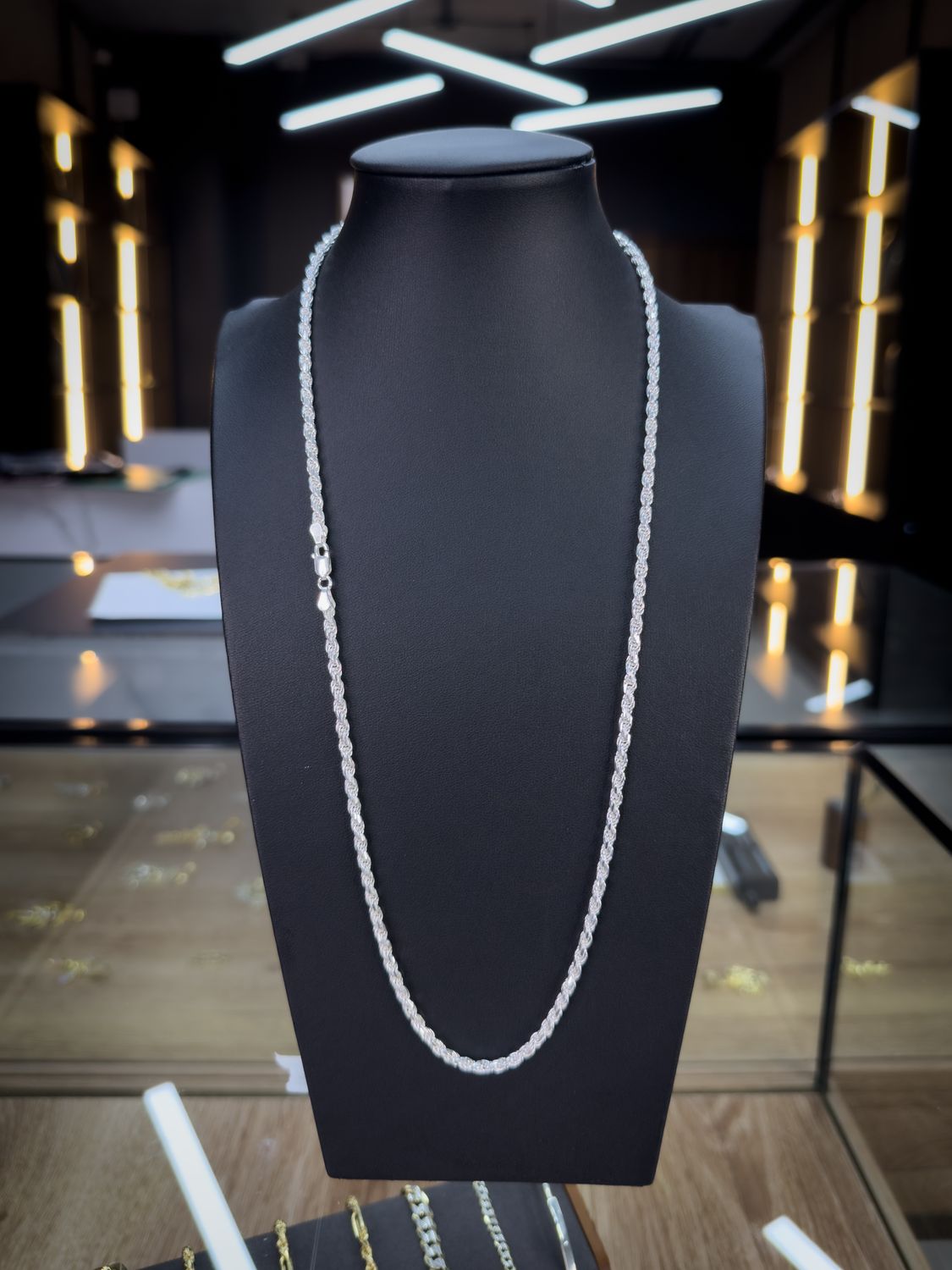 Cadena Lazo de Plata italiana 925