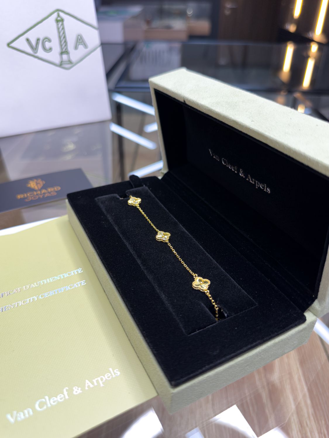 Pulsera / Brazalete Van Cleef 9mm x 21cm