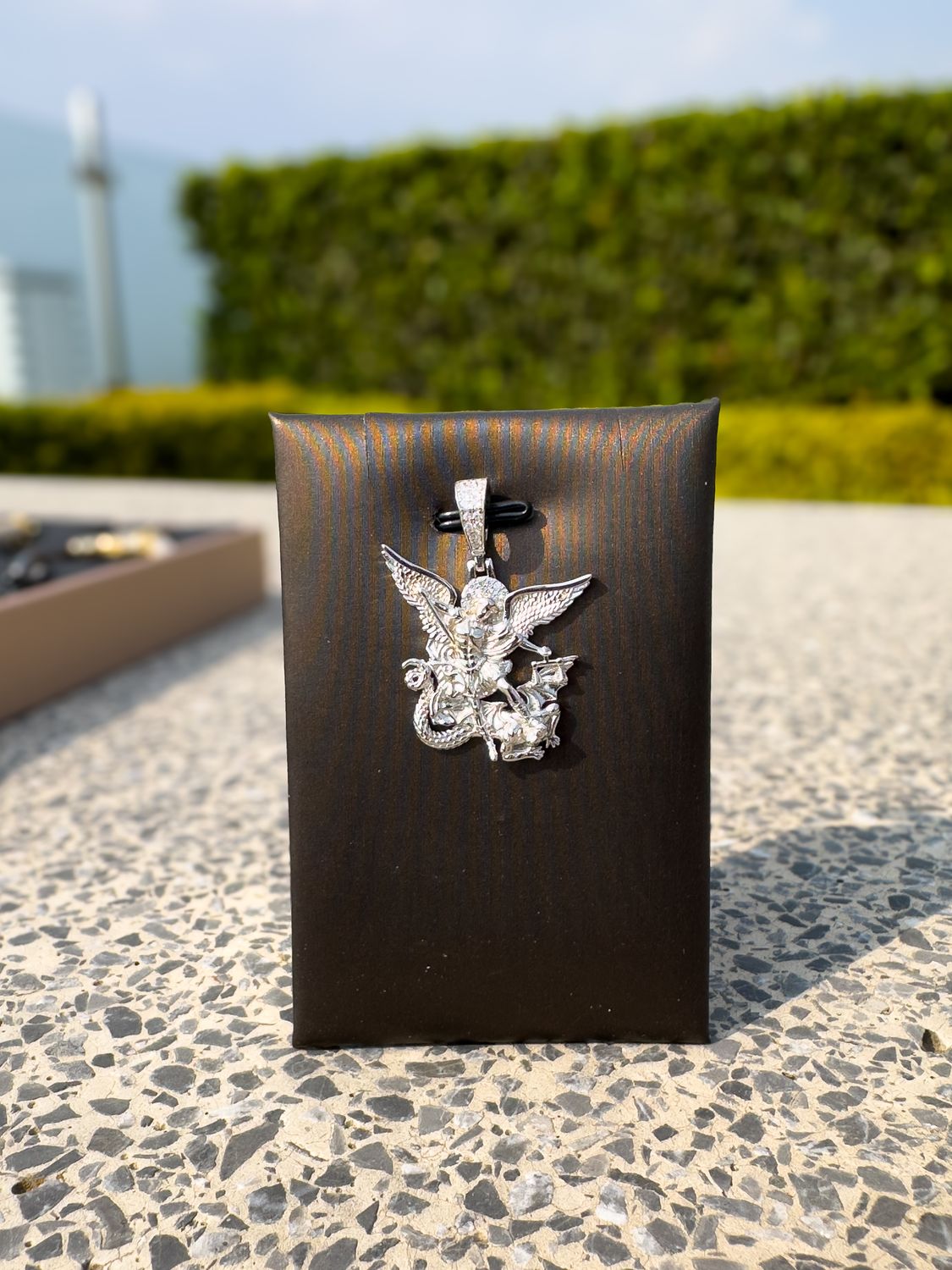 Dije San Miguel Arcángel en Plata 925